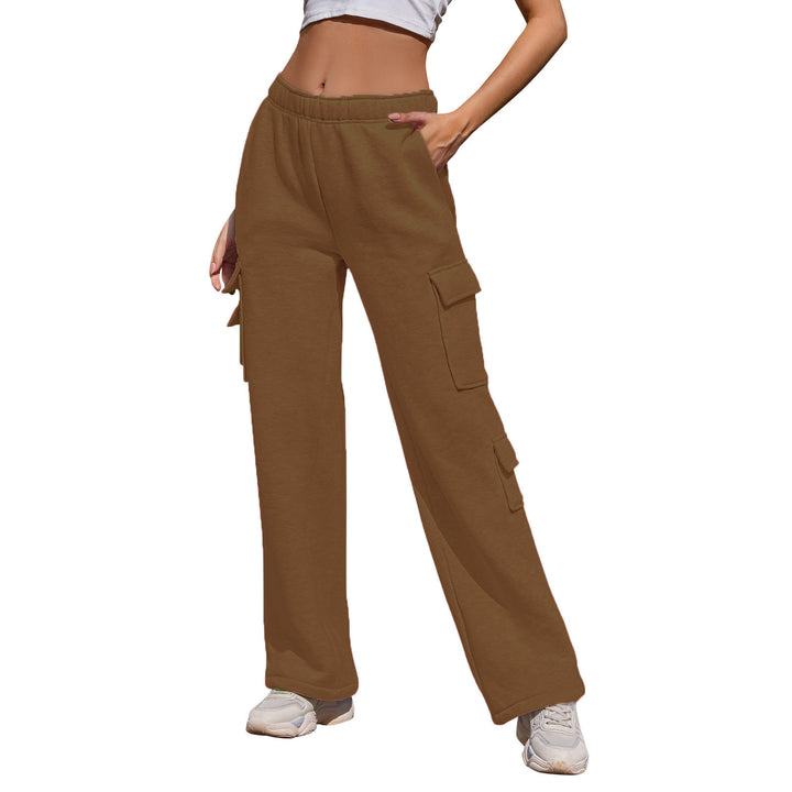 Wide cargo pants for women with practical pockets Lune London