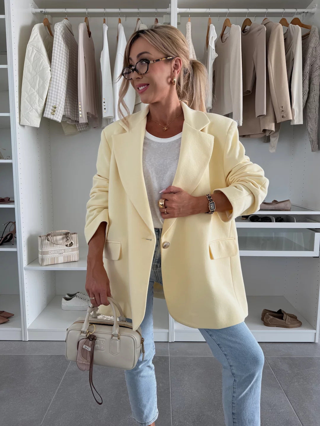 Oversized women's jacket with a chic cut and practical pockets Lune London