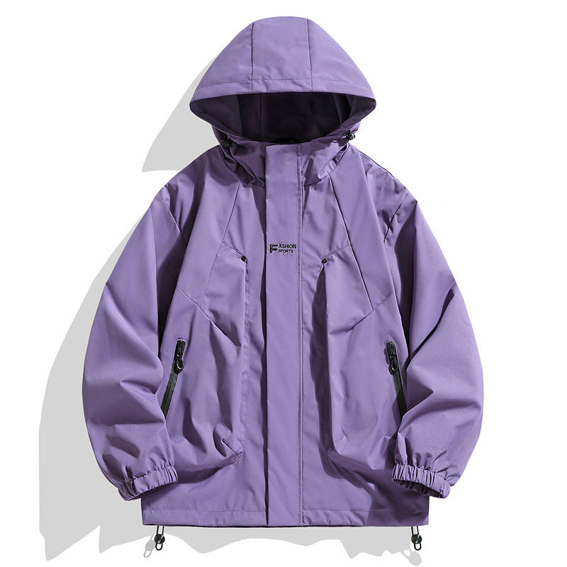 Veste de sport imperméable pour hommes avec capuche ajustable Chic und Stil