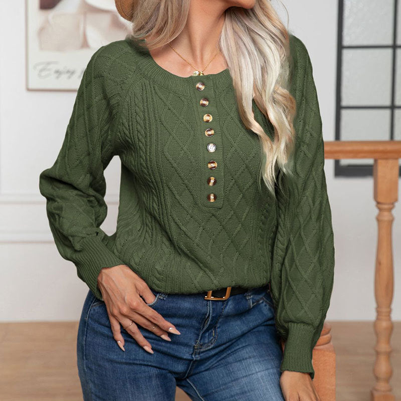 Pull en tricot pour femmes avec un look à motif en câble structuré Chic & Stil