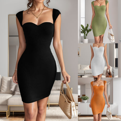 Fitted dress for ladies with short sleeves Lune London