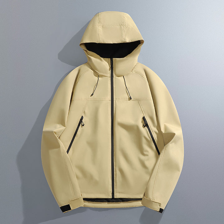 Men's waterproof outdoor jacket with adjustable hood Lune London