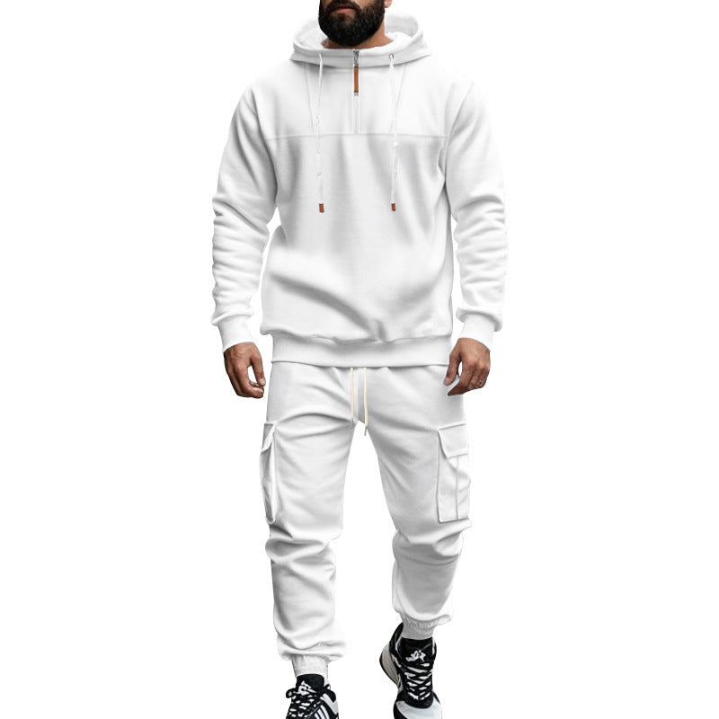 Men's sports set with high collar and practical pockets Lune London