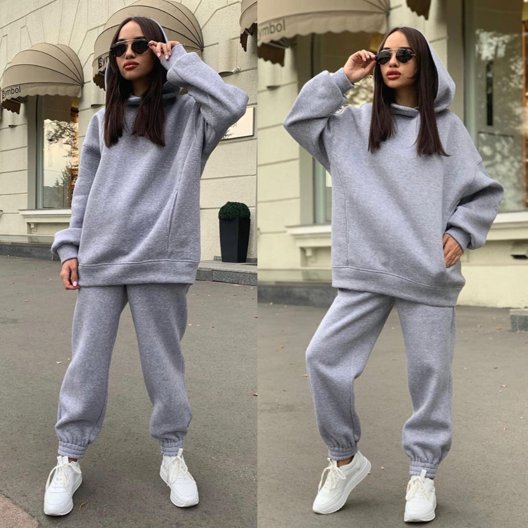 Ensemble de Sweat à Capuche Sportif pour Femmes et Pantalons de Jogging Chic & Stil