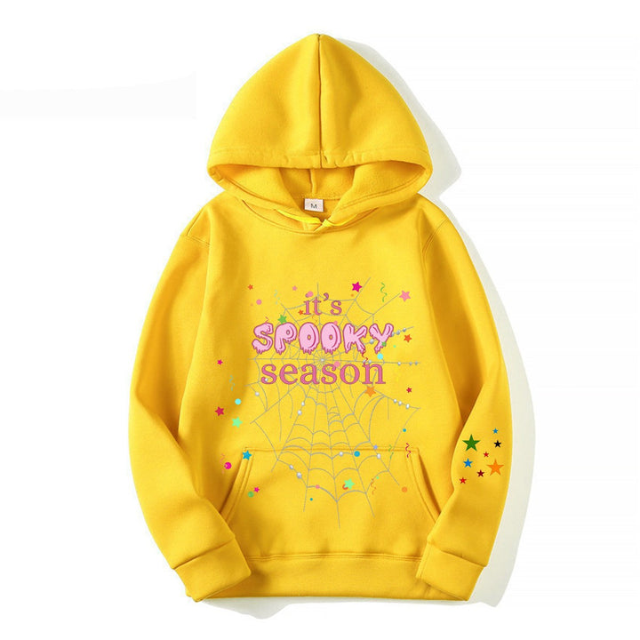 Women cozy hoodie with graphic Halloween design Chic & Stil