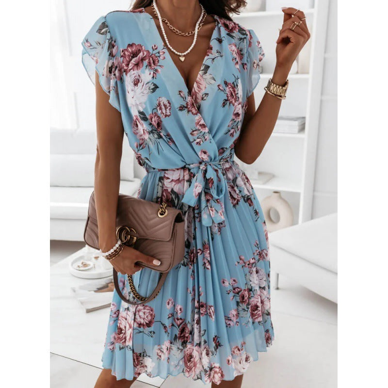 Flower dress for women with ruffles Lune London