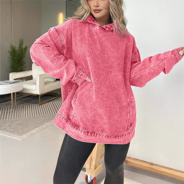 Casual denim hoodie for women Lune London