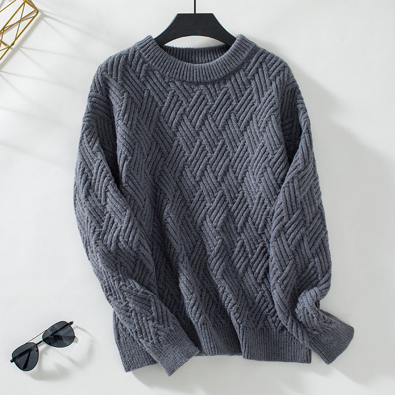 Knitted pullover for women with a modern structured pattern and a comfortable fit Lune London