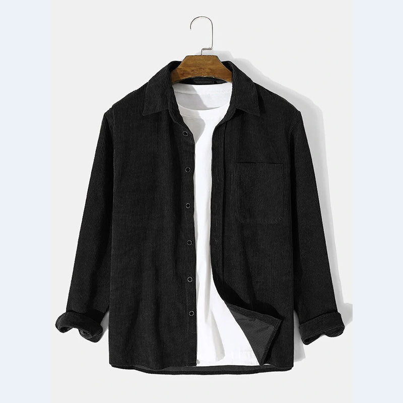 Corduroy jacket for men with a finely structured look and a practical chest pocket Lune London