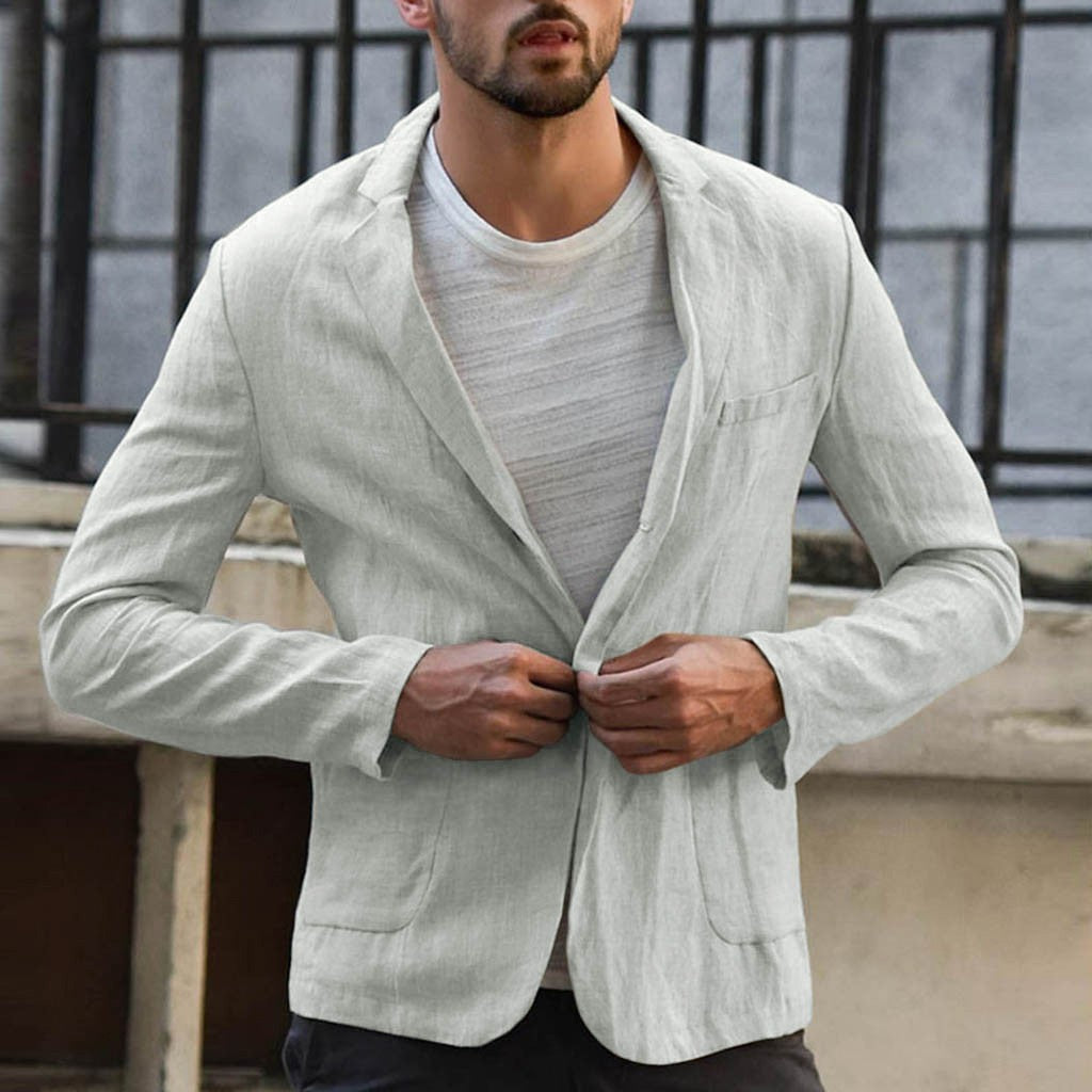Light linen blazer for men Chic und Stil
