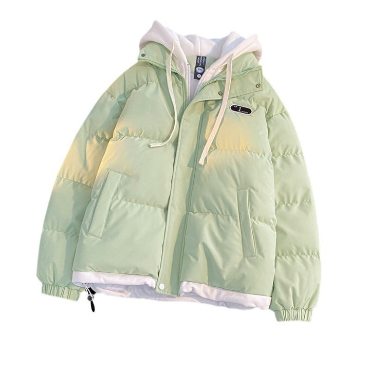 Ladies stylish quilted jacket with integrated hoodie Lune London