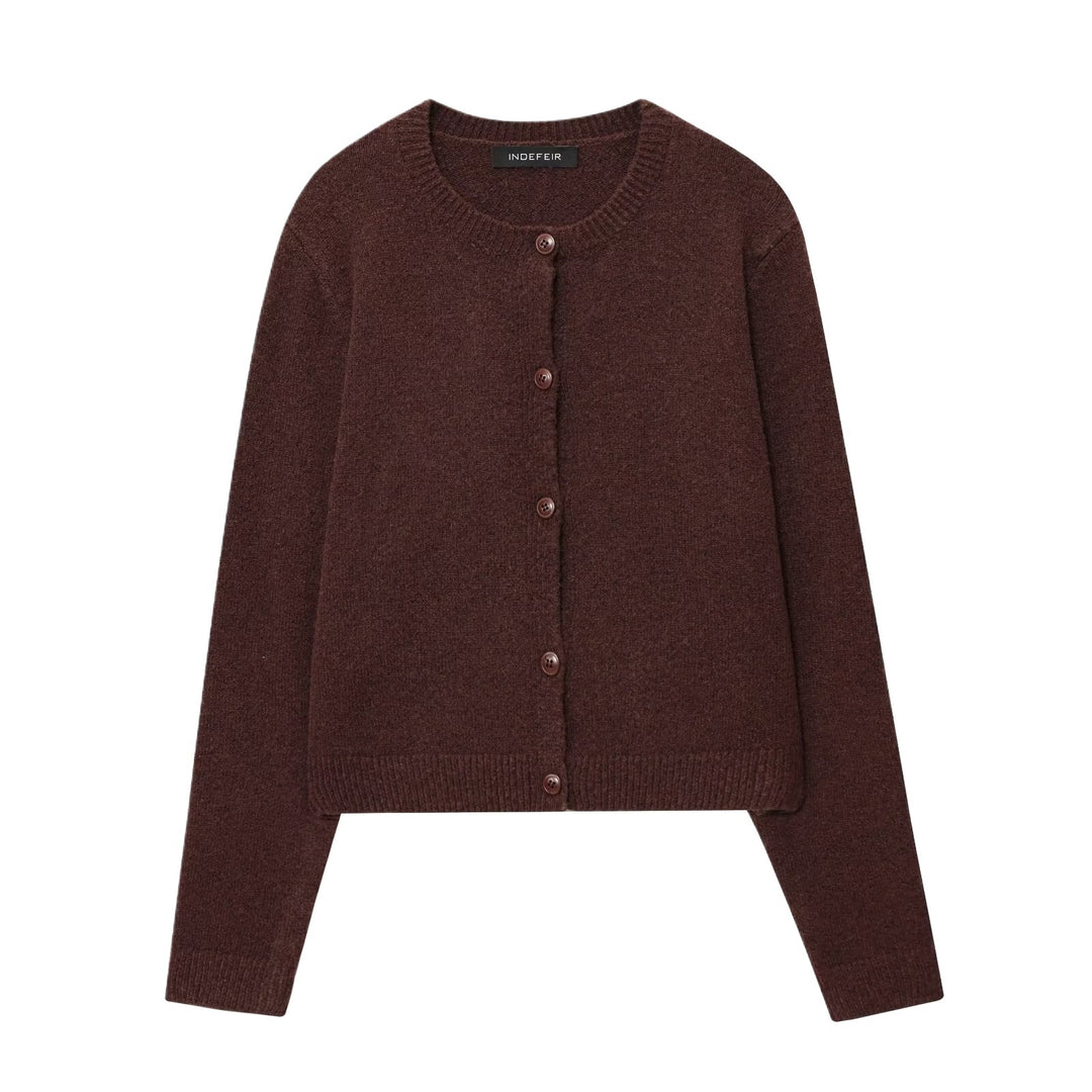 Elegant women's cardigan with buttons and soft texture Lune London