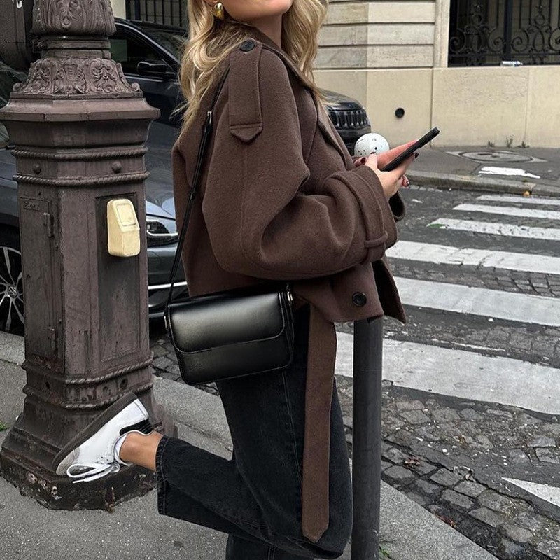 Oversized wool coat for women Lune London