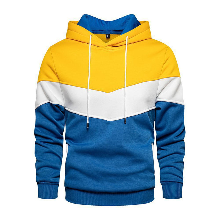 Men's trendy hoodie with color accents and practical pockets Lune London