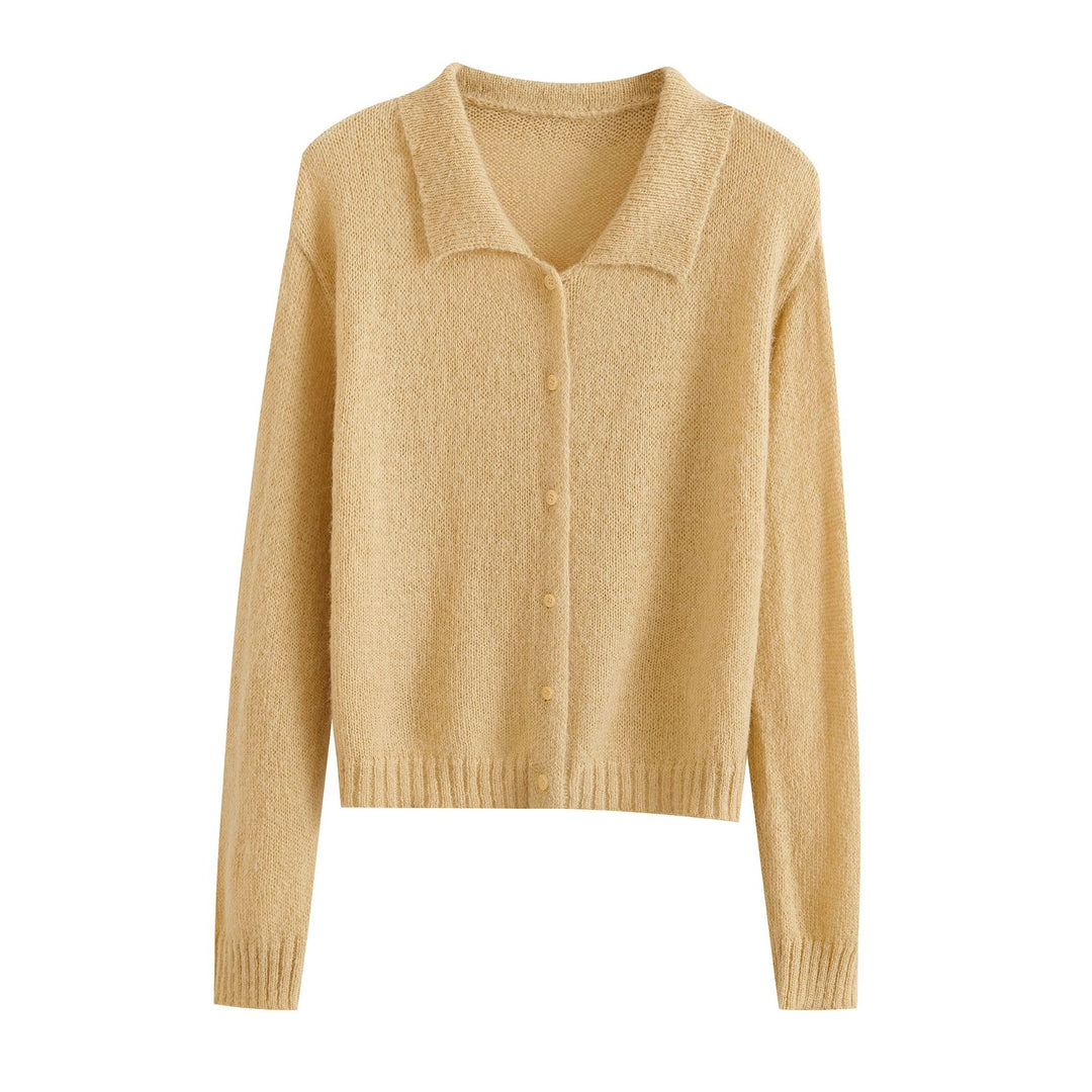 Fashionable knit jacket for women with elegant button placket Lune London