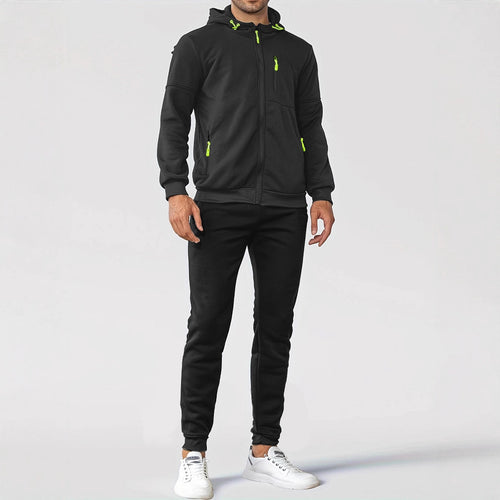 Men's sporty fleece jacket with practical zip pockets Lune London