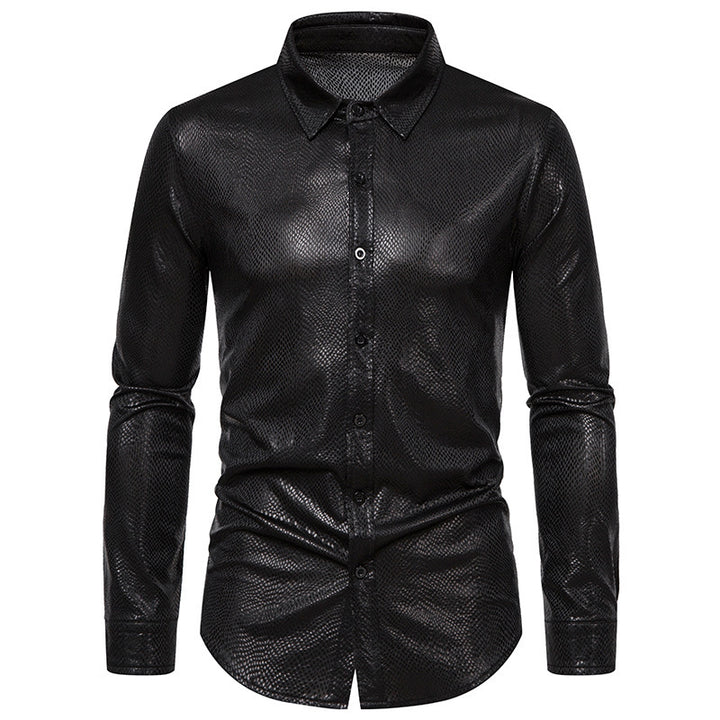 Elegant shirt for men in shiny material with a modern cut Chic and Style