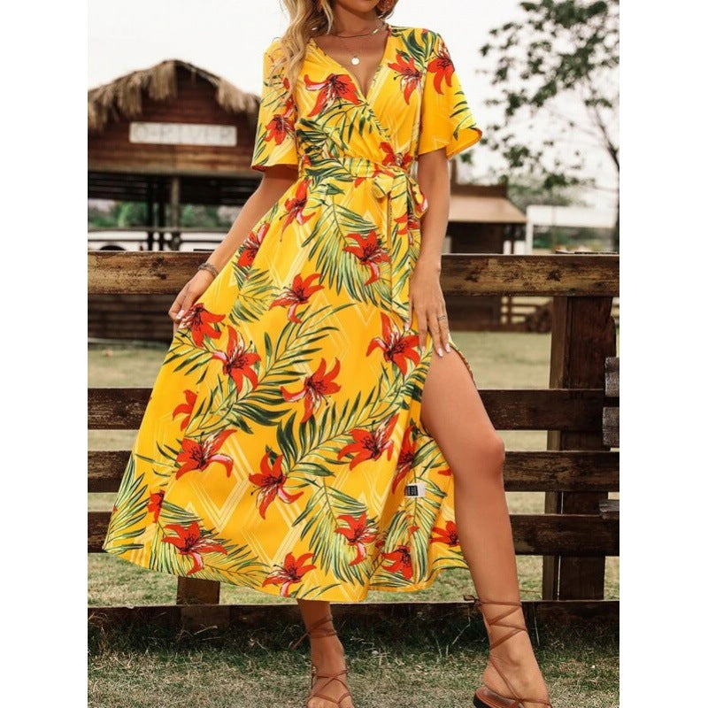 Lune London floral print maxi dress for women