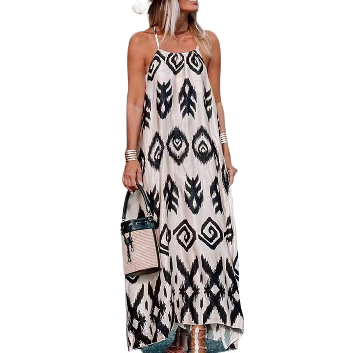 Lune London Bohemian Printed Maxi Dress for Women