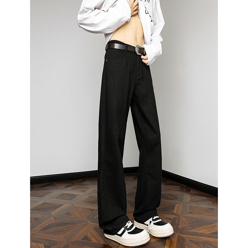 Wide leg denim pants for men with high waist and relaxed fit Lune London