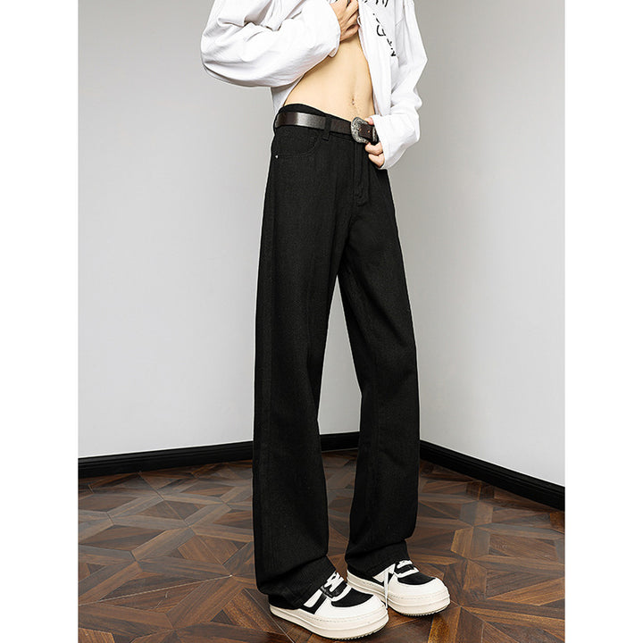 Wide leg denim pants for men with high waist and relaxed fit Lune London