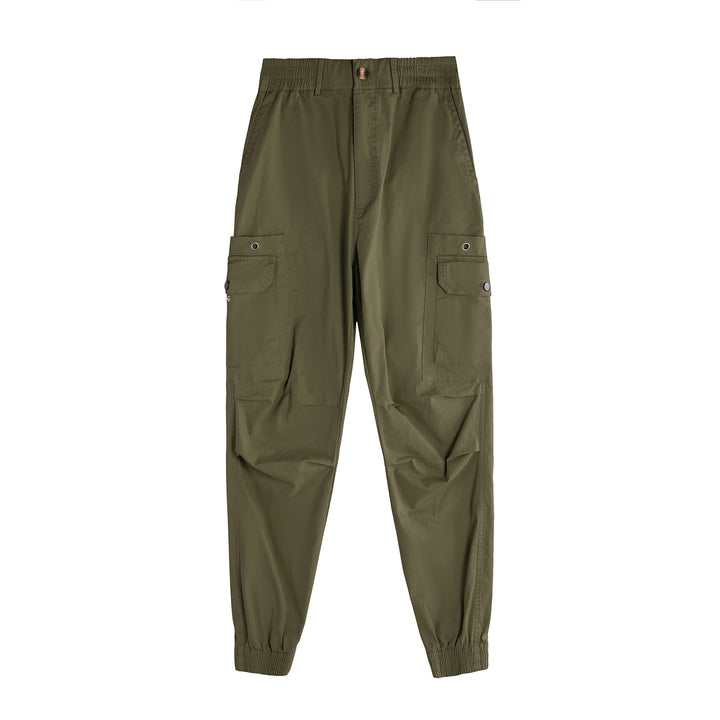 Men's cargo pants with functional pockets and elastic waist Lune London