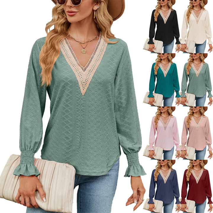 Loose shirt for women with a fine structure design Lune London