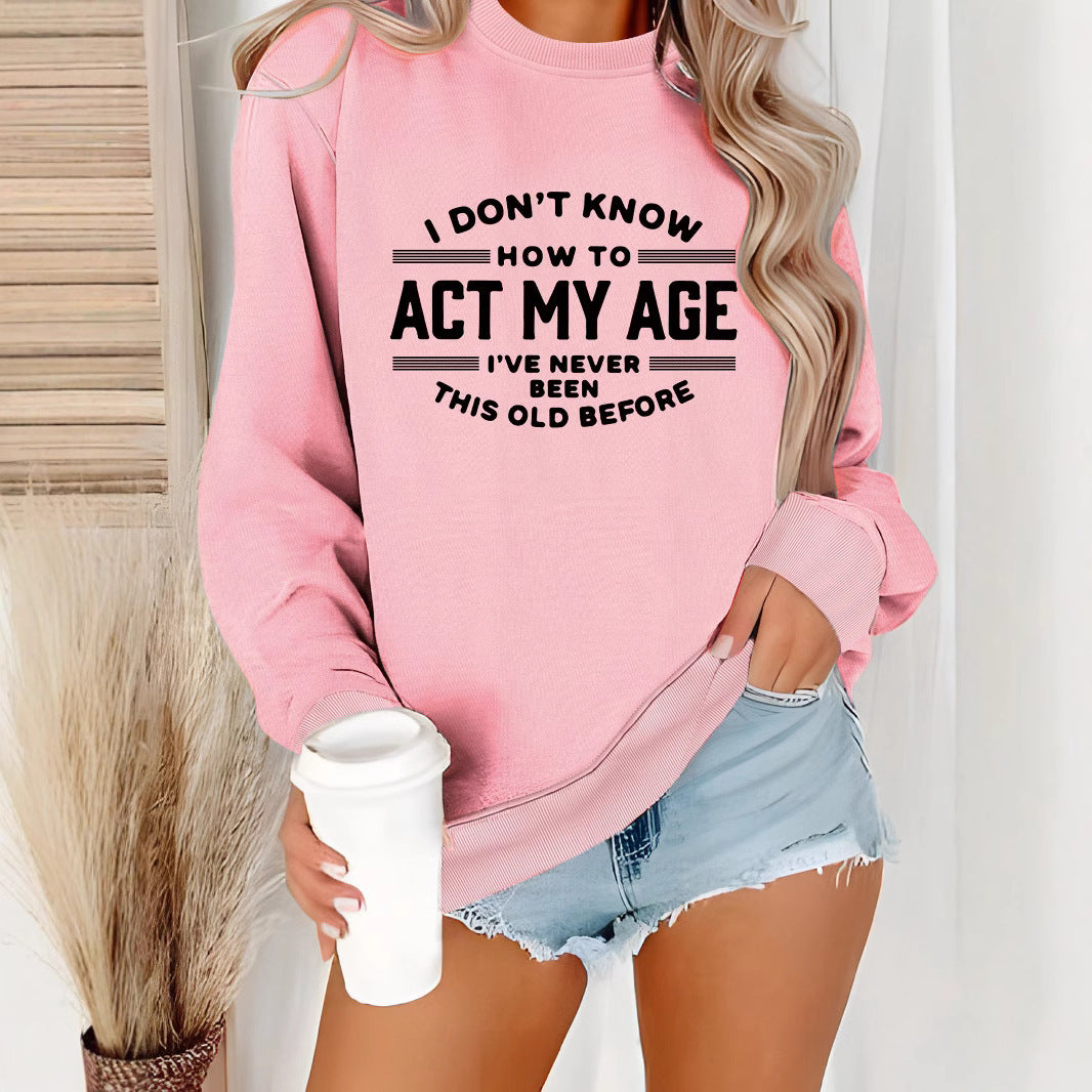 Sweatshirt pour femmes avec impression humoristique et coupe décontractée Chic & Stil