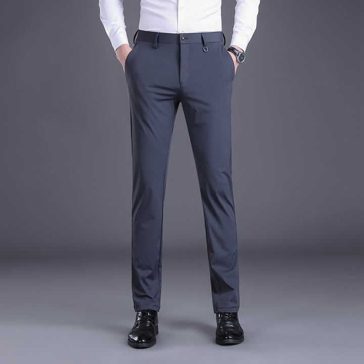 Elegant men's office pants with breathable material and slim fit Lune London