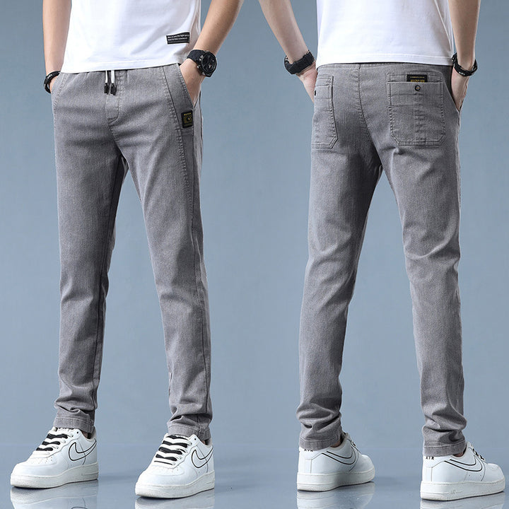 Pantalon chino stylé pour hommes avec taille ajustable et détails modernes Lune London
