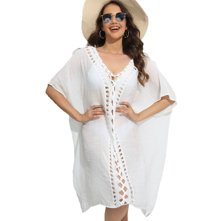 Women Boho lace swimsuit neckline tunic Lune London
