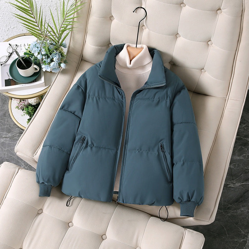 Women's fashion and insulated down jacket with high collar and deep pockets Lune London