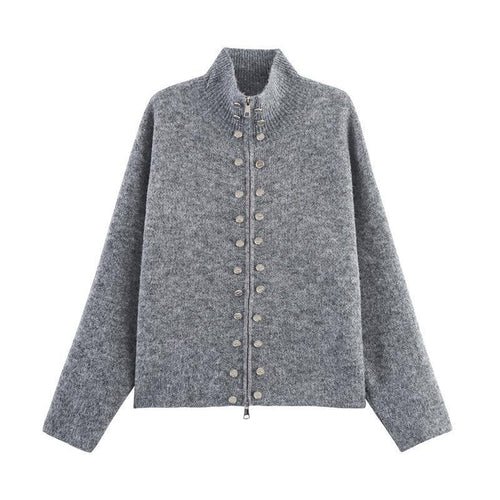 Knit jacket for women with high-quality button details and modern accents Lune London