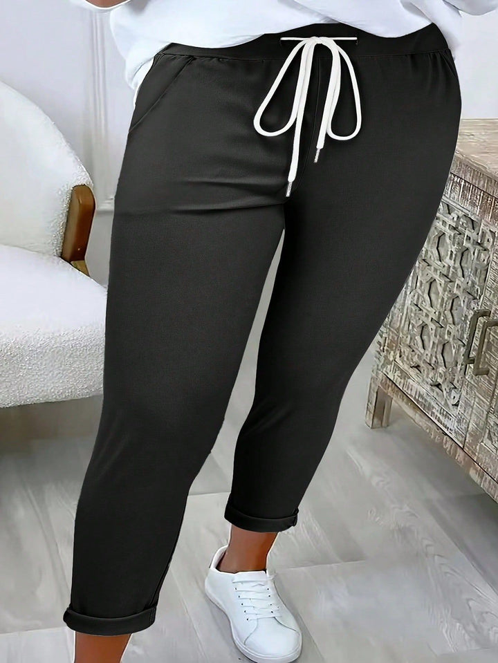 Lune London Women's Leisure Jogging Pants with Elastic Waistband