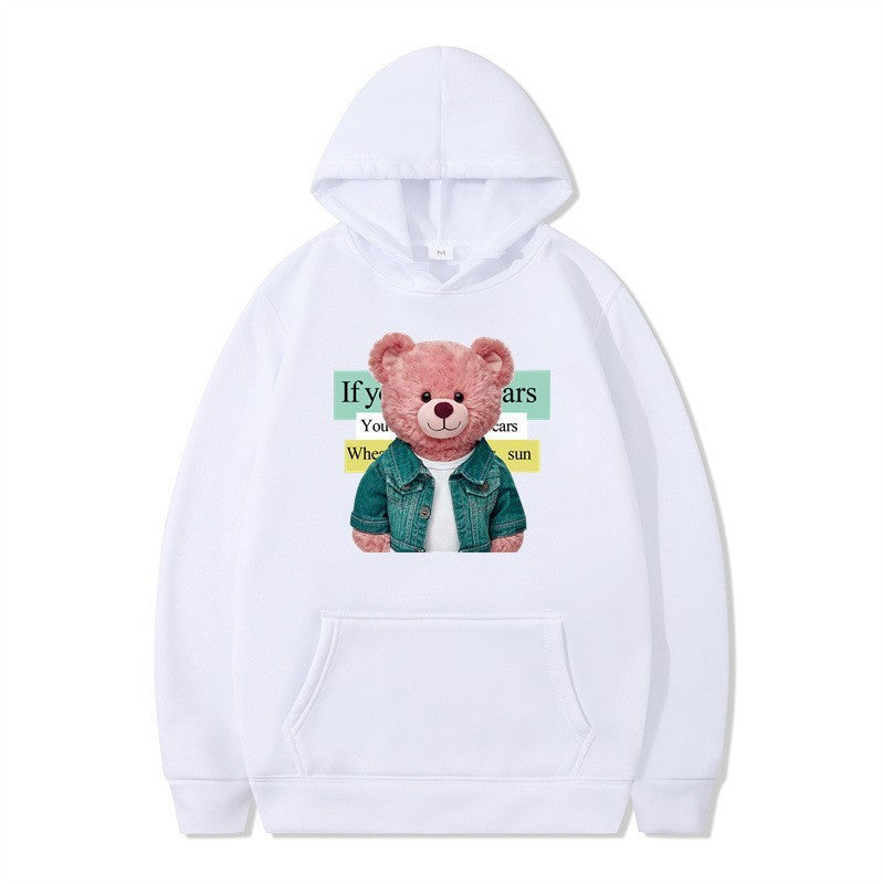 Women Hoodie with cute bear motif Chic & Stil