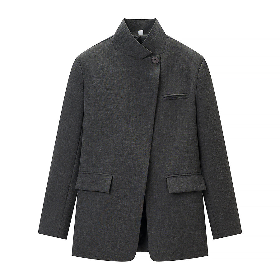 Veste blazer de mode pour femmes en style décontracté avec poches pratiques Chic & Stil