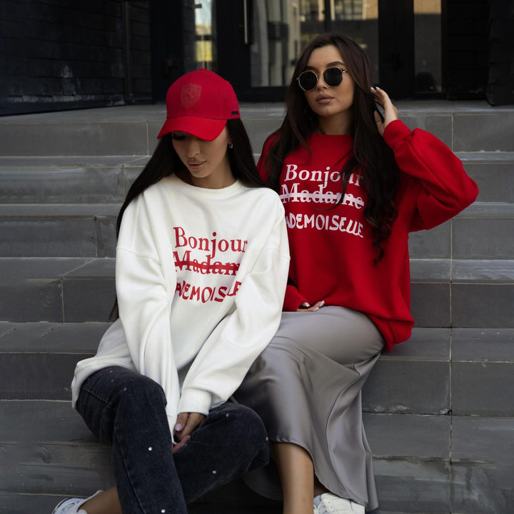 Casual sweatshirt for women with creative inscription Lune London