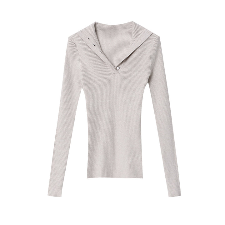 Women's elegant long-sleeve shirt with button placket Chic & Stil