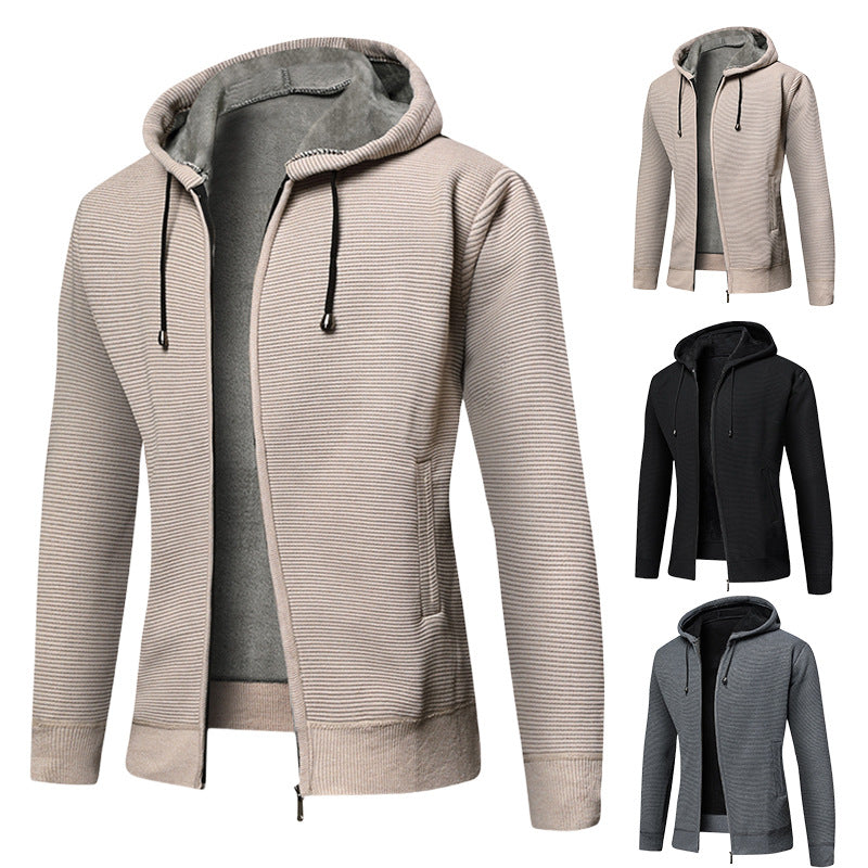 Hooded jacket for men, lined, offering great comfort and a clever design Lune London