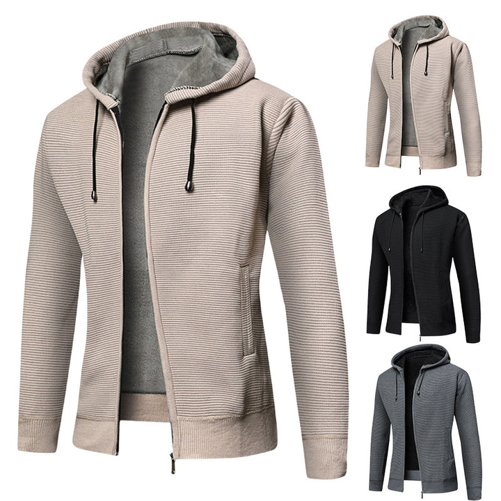 Hooded jacket for men, lined, offering great comfort and a clever design Lune London