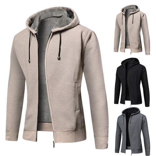 Hooded jacket for men, lined, offering great comfort and a clever design Lune London