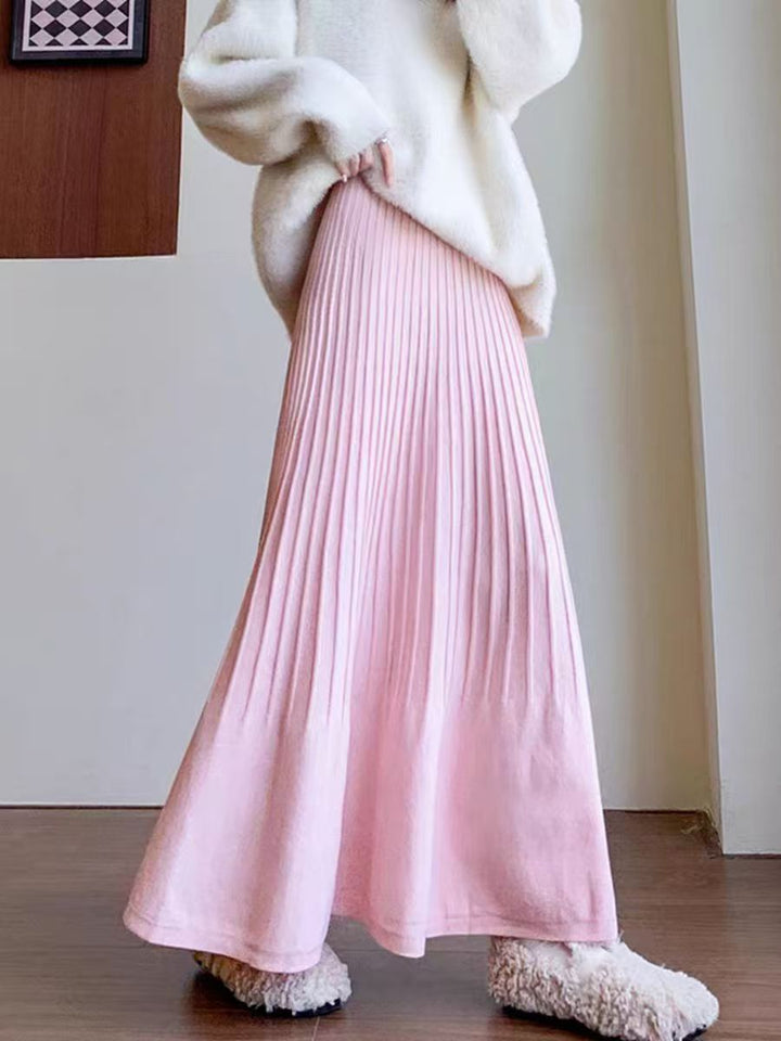 Elegant pleated skirt for ladies with high waist Lune London