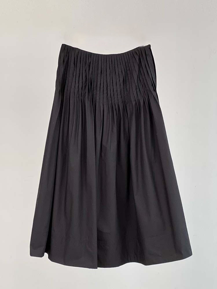 Jupe midi élégante pour femmes avec détails plissés Chic & Stil