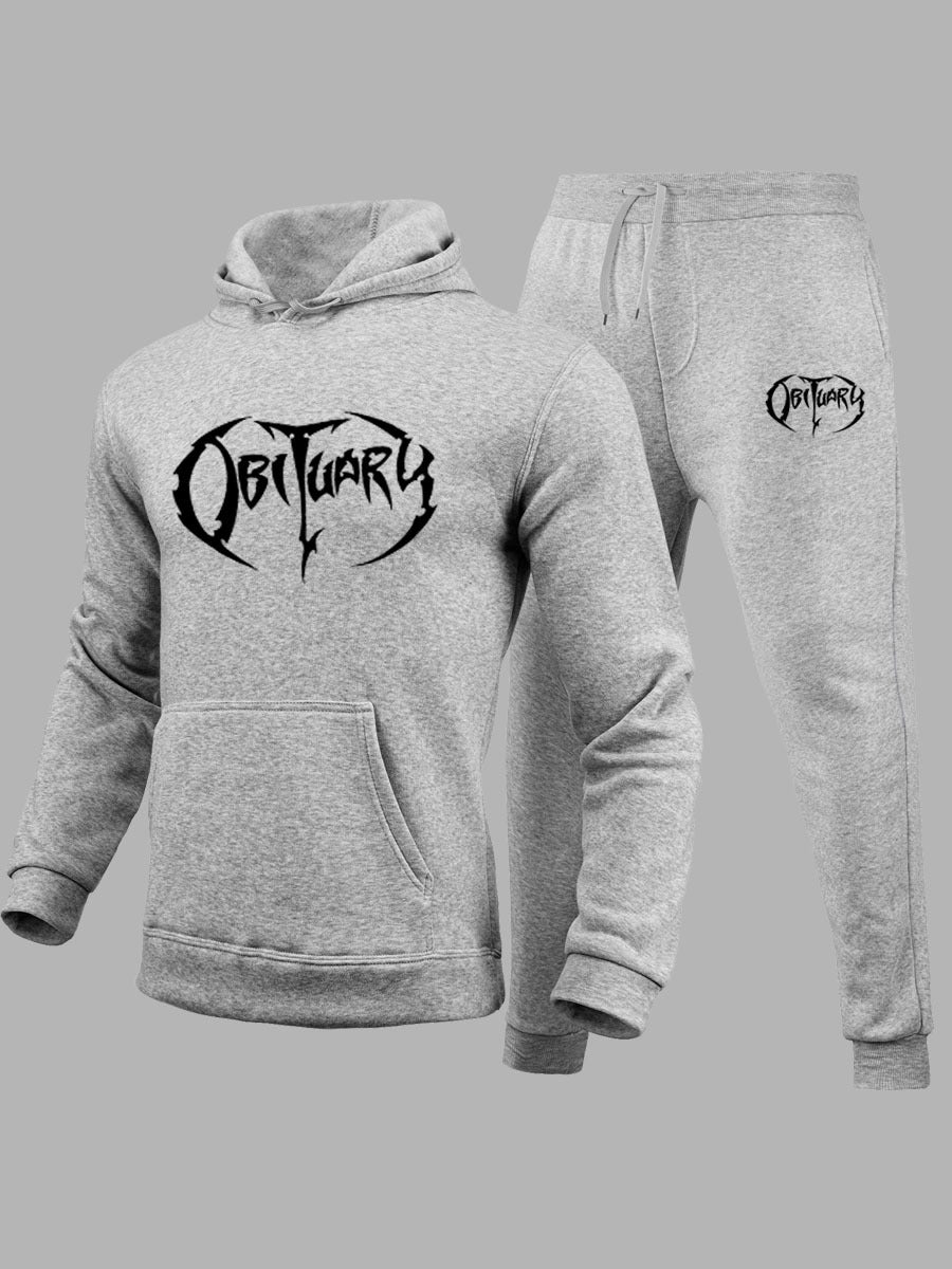 Men's sweatshirt and jogger pant set with catchy logo Lune London