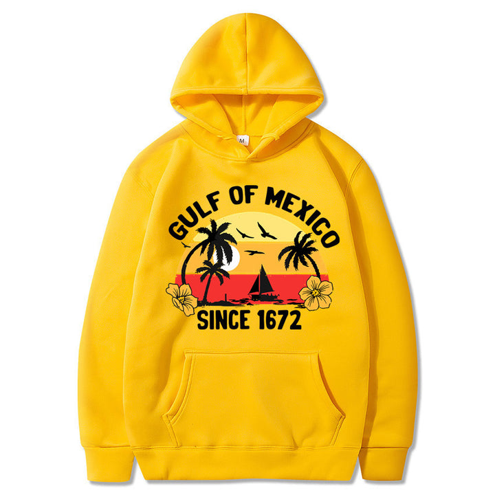 Women's hoodie with creative beach motif and high-quality fabric Chic & Stil