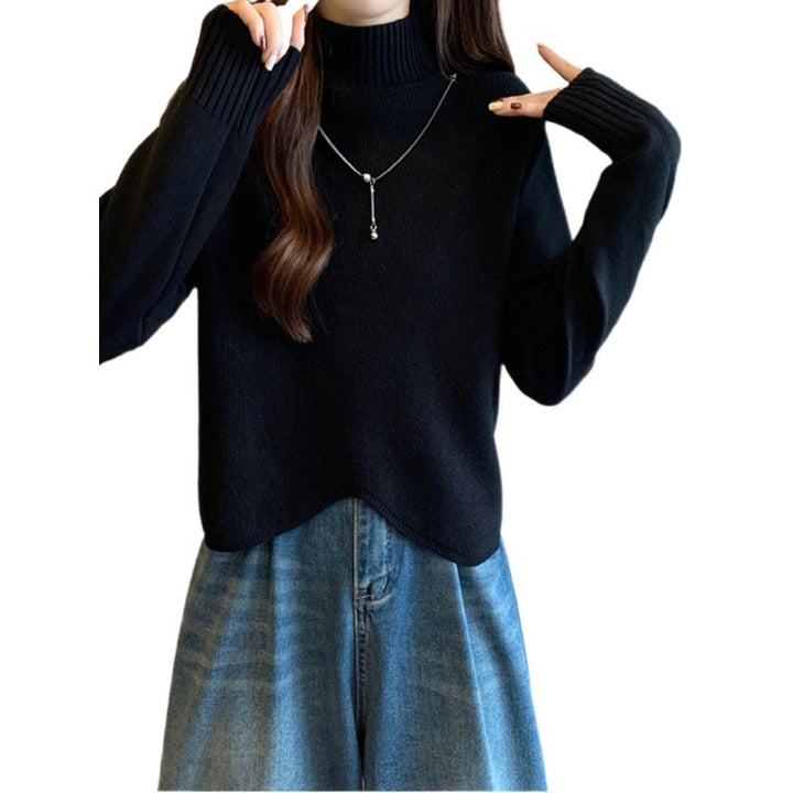 Pull col roulé pour femmes en tricot fin Chic & Stil