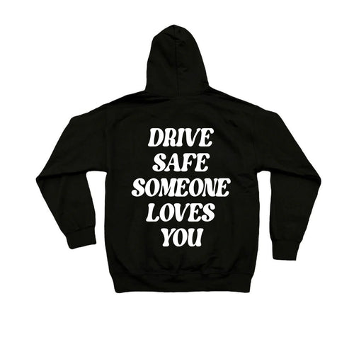 Women's hoodie sweatshirt with inspiring lettering and casual fit Chic & Stil