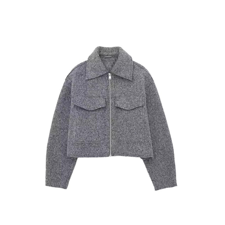 Lune London Women's Cropped Wool Jacket