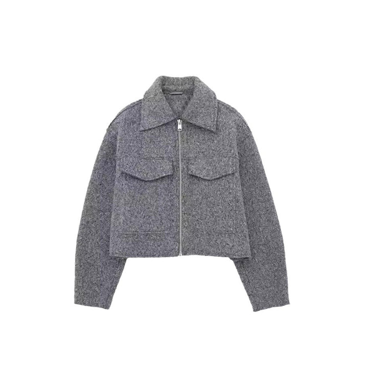 Lune London Women's Cropped Wool Jacket