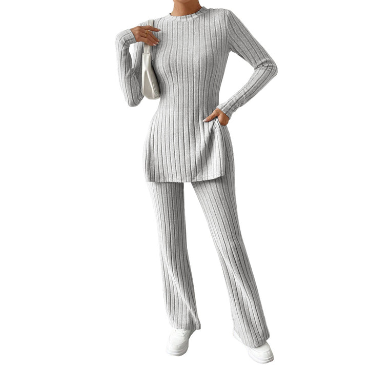 Costume tricot femme avec manches longues élégantes et coupe à la mode Chic & Stil